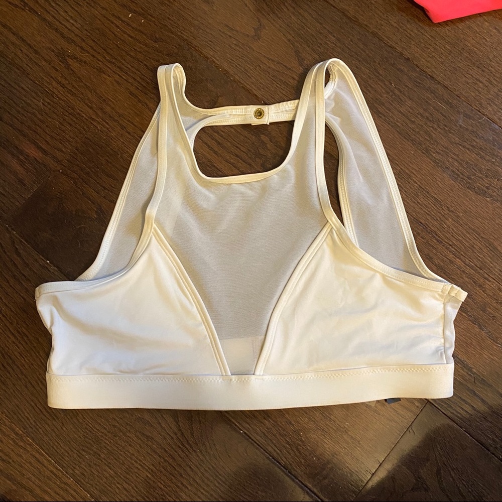 VS White Mesh Bikini Top